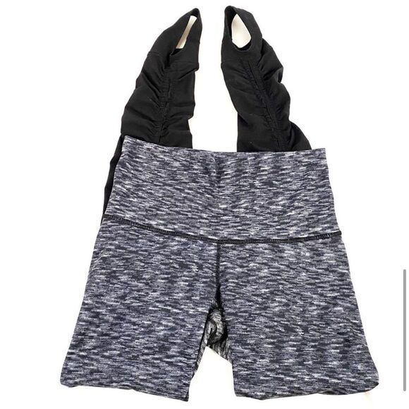 Lululemon Wunder Under Pant *Stirrup Dramatic Static White Black / Black C34 - Picture 7 of 12